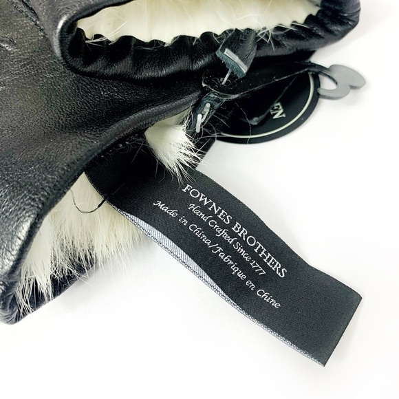Fownes Leather Fur Lined Gloves Size Small - Picture 15 of 16